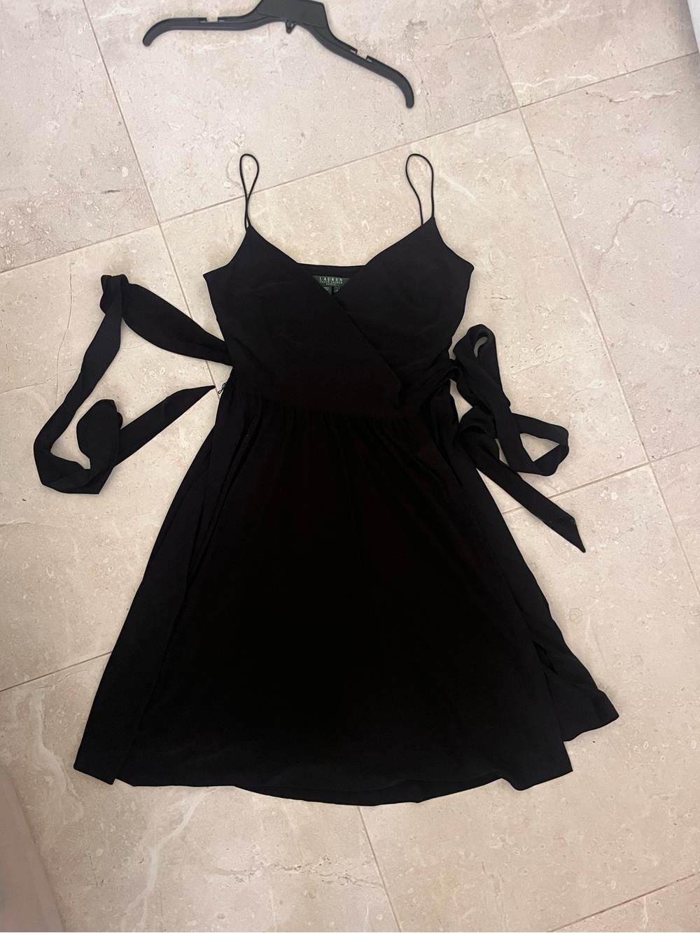 Ralph Lauren wrap dress spaghetti straps size 4